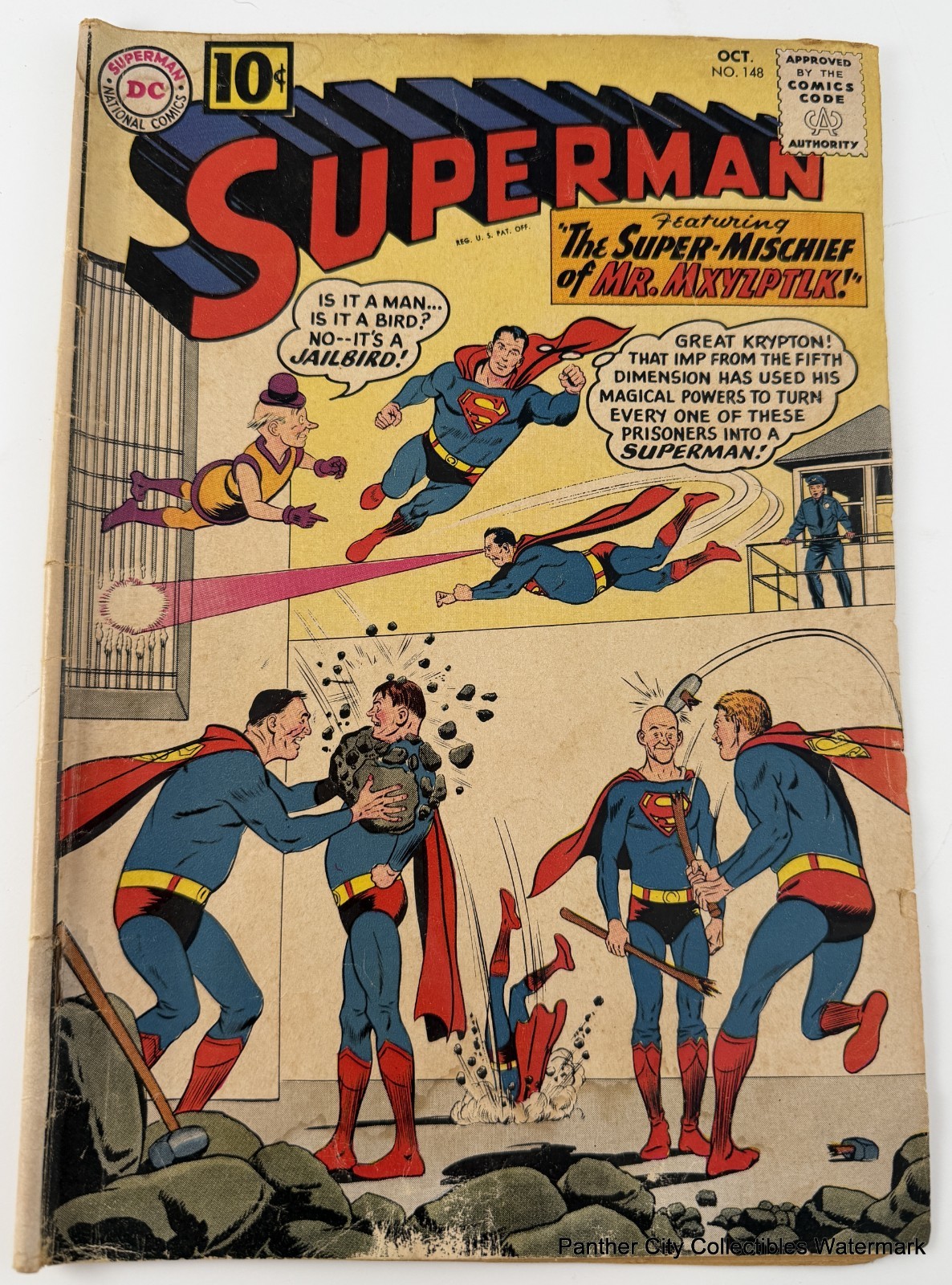 1961 Superman #148 DC Super-Mischief of Mr. Mxyzptlk