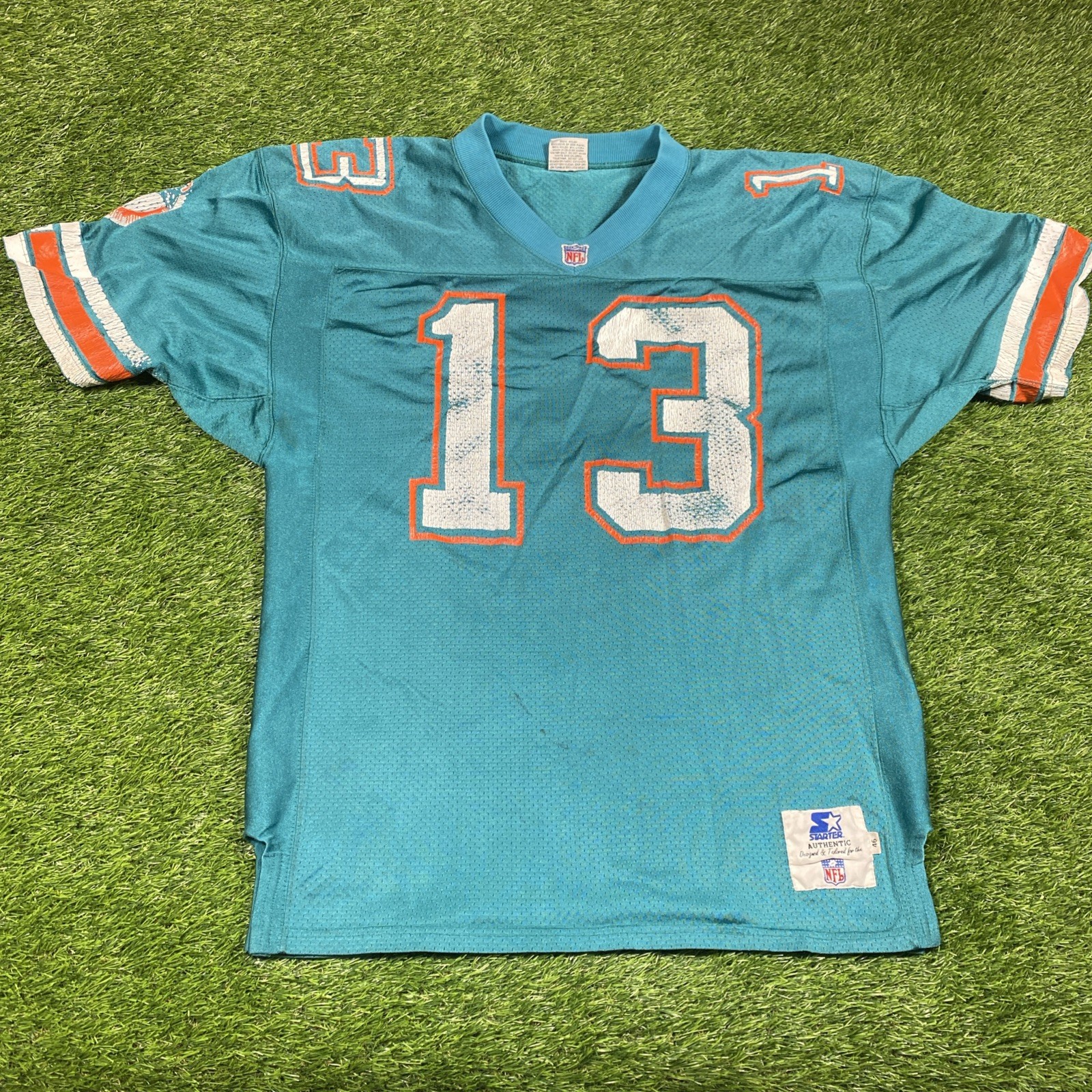 VTG Dan Marino Miami Dolphins Starter Jersey Mens 46 Green #13 Made in USA VTG Dan Marino Miami Dolphins Starter Jersey Mens 46 Green #13 Made in USA