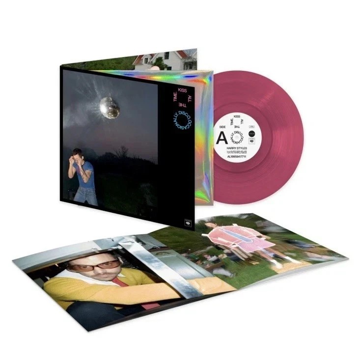 Harry Styles KISS ALL THE TIME. DISCO, OCCASIONALLY. PINK KISS VINYL IN HAND Harry Styles KISS ALL THE TIME. DISCO, OCCASIONALLY. PINK KISS VINYL IN HAND