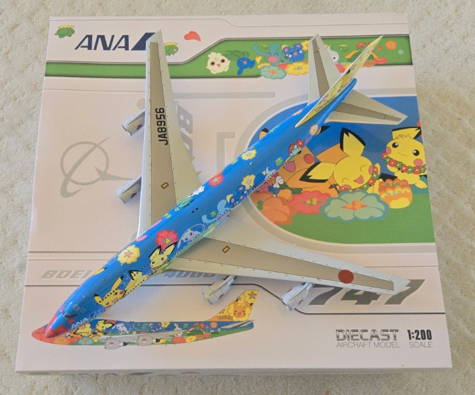 1:200 Boeing 747-400D ANA All Nippon Airways Pokemon Ohana JA8956 JC Wings