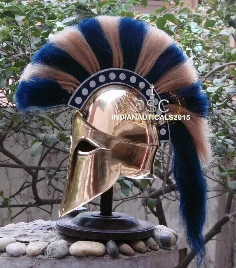 Medieval Greek Corinthian Designer- Roman Knight Spartan Armor Helmet - Wearable