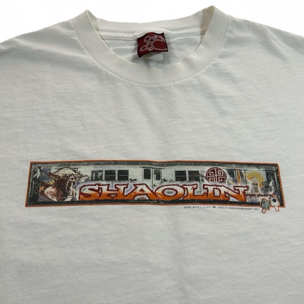 Rare Vintage Grail Skate T Shirt 2001 Shaolin Worldwide Box Logo - XL - USA Made