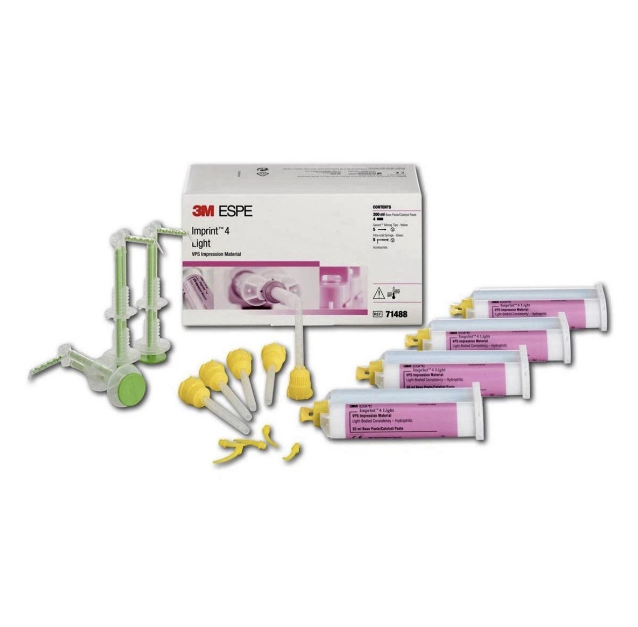 3M ESPE 71488 Imprint 4 Light Body Wash Garant Cartridges Yellow 50 mL 4/Pk 3M ESPE 71488 Imprint 4 Light Body Wash Garant Cartridges Yellow 50 mL 4/Pk