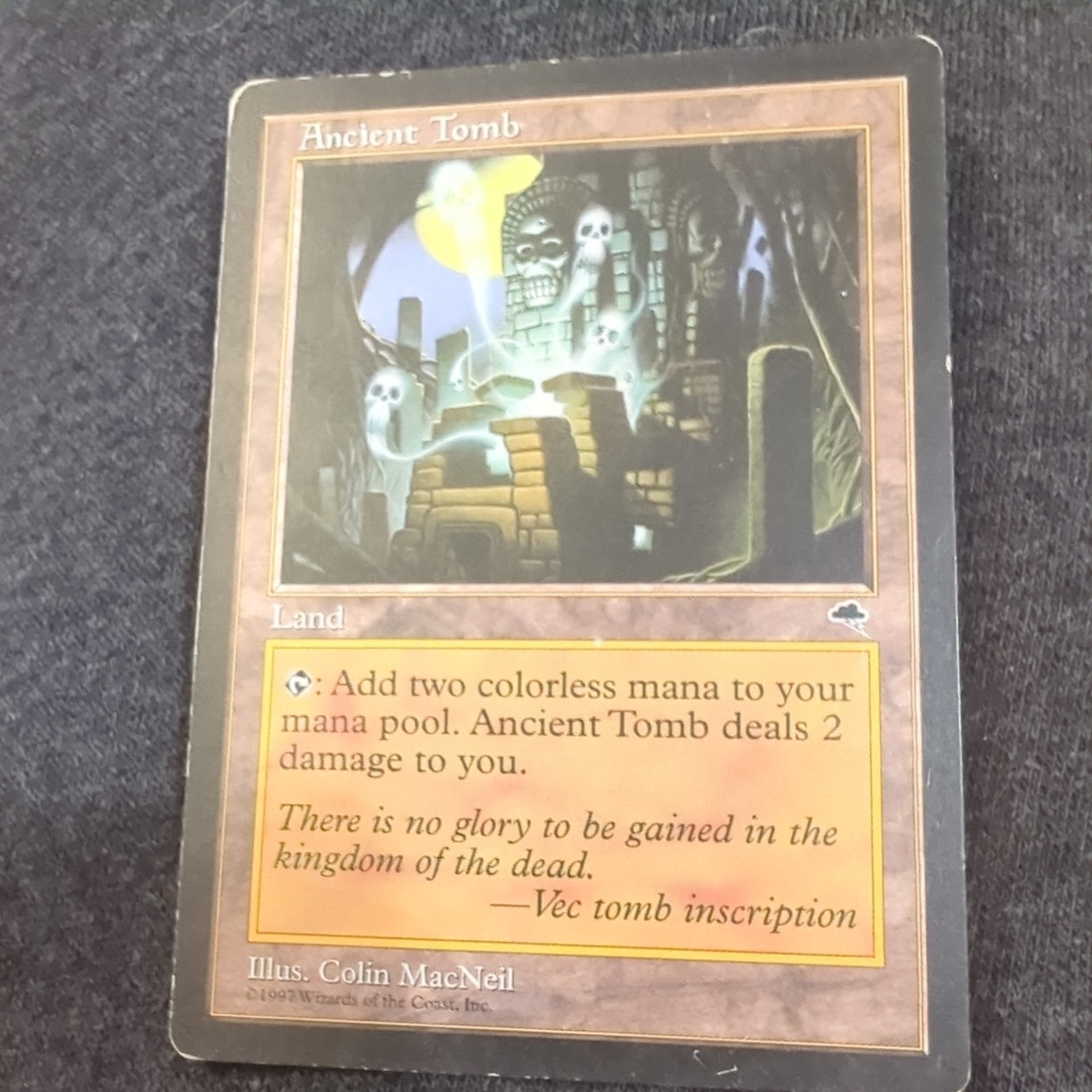 MTG Ancient Tomb - Tempest 315 Regular Land 1997 English Uncommon