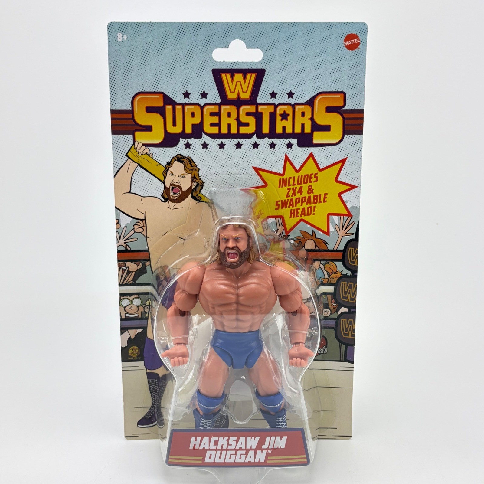 Mattel WWE Superstars Hacksaw Jim Duggan action Figure exclusive new in hand