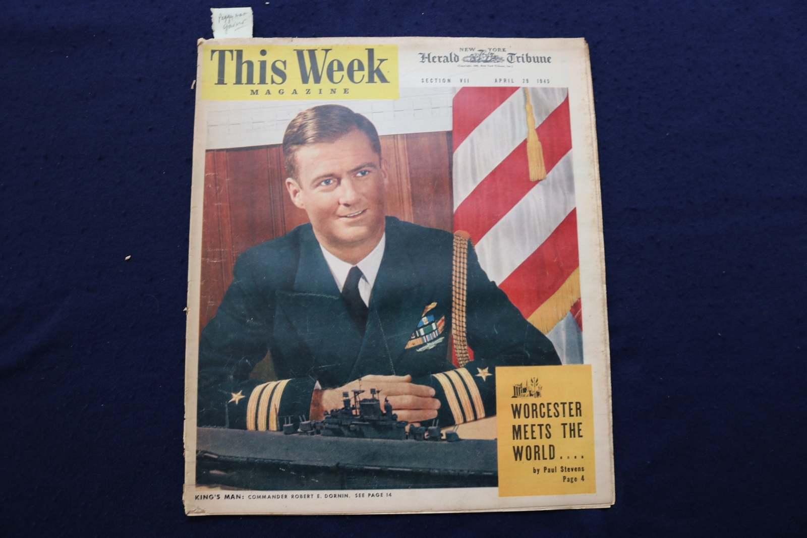 1945 APRIL 29 THIS WEEK MAGAZINE - PEGGY ANN GARNER ARTICLE AND PHOTO - E 22924