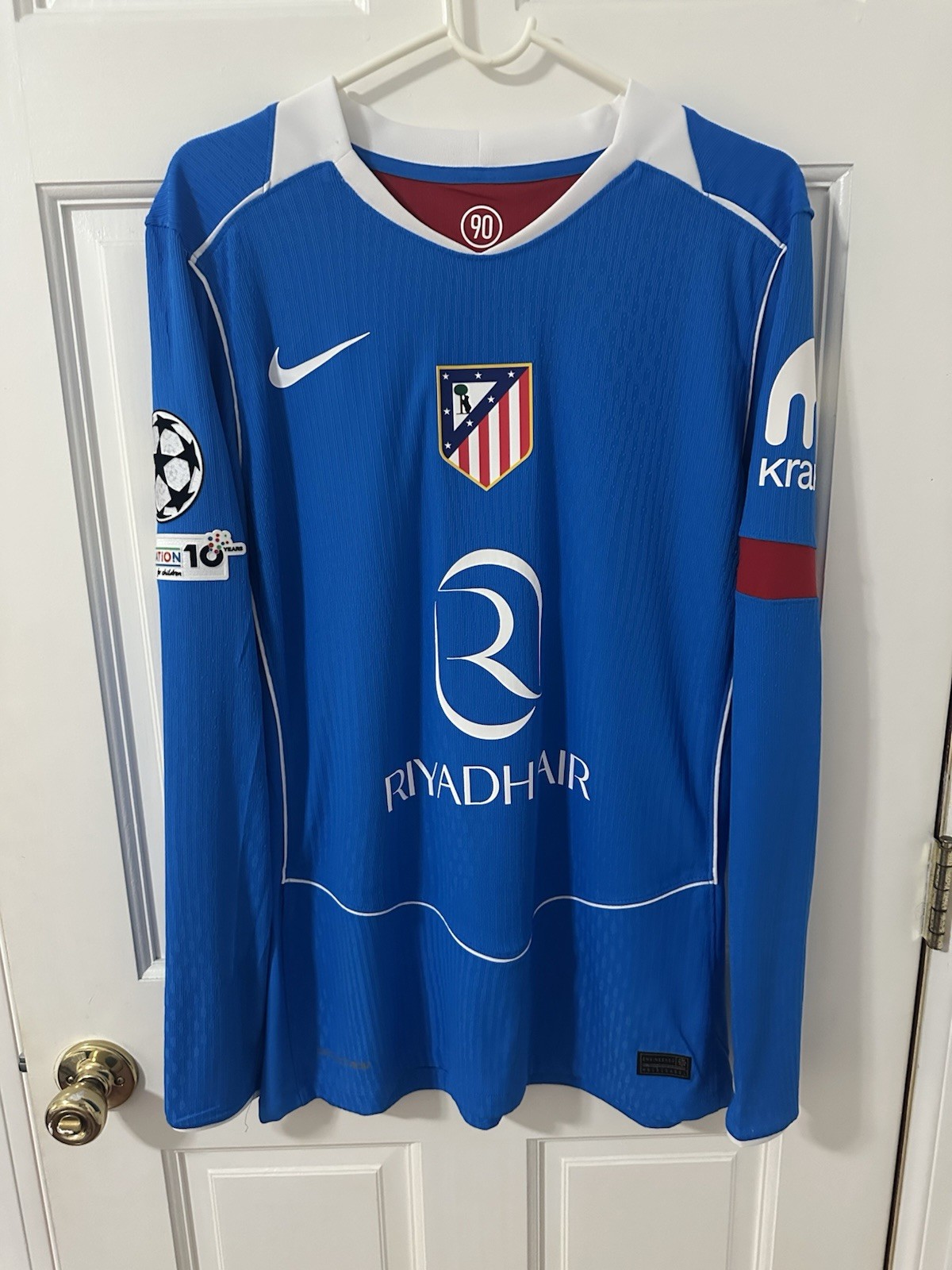 Nike Atletico Madrid 2025 Third Antoine Griezmann Long Sleeve Player Issue Large Nike Atletico Madrid 2025 Third Antoine Griezmann Long Sleeve Player Issue Large