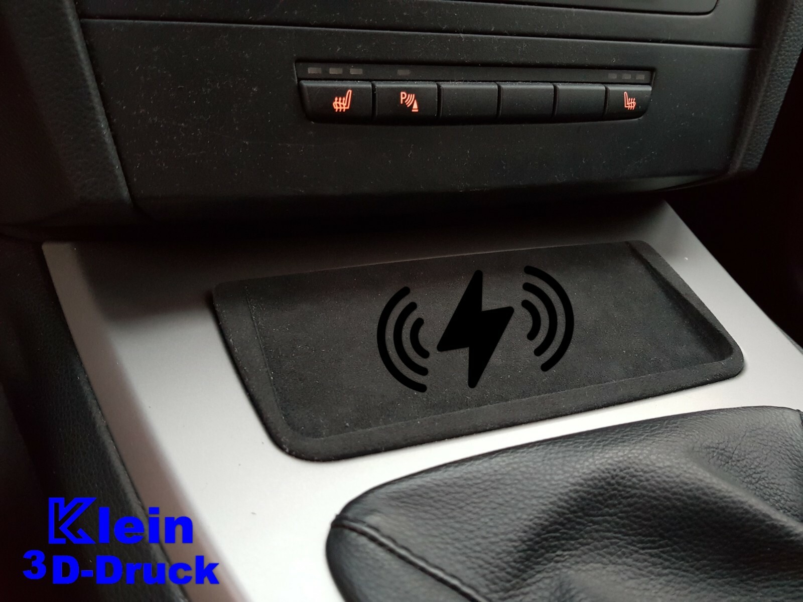BMW E90 E91 E92 E93 20W Wireless Charger Alcantara Centre Console Storage Compartment
