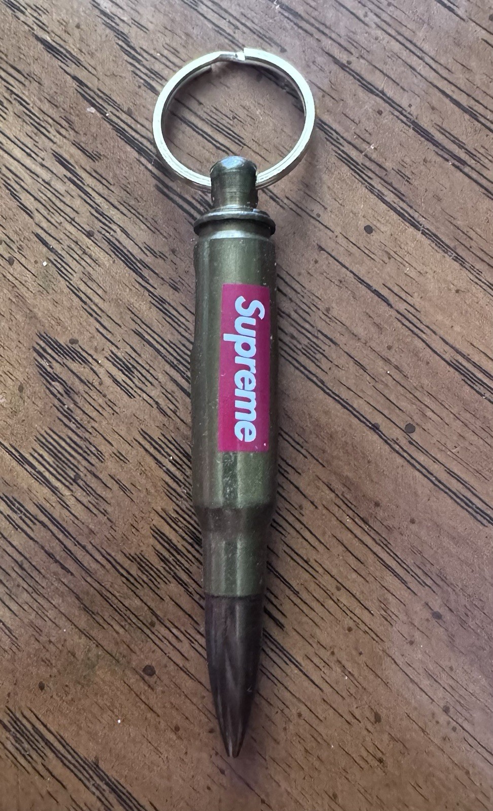 2013 Supreme Bullet Bottle Opener Gold Keychain SS13 Authentic 2013 Supreme Bullet Bottle Opener Gold Keychain SS13 Authentic