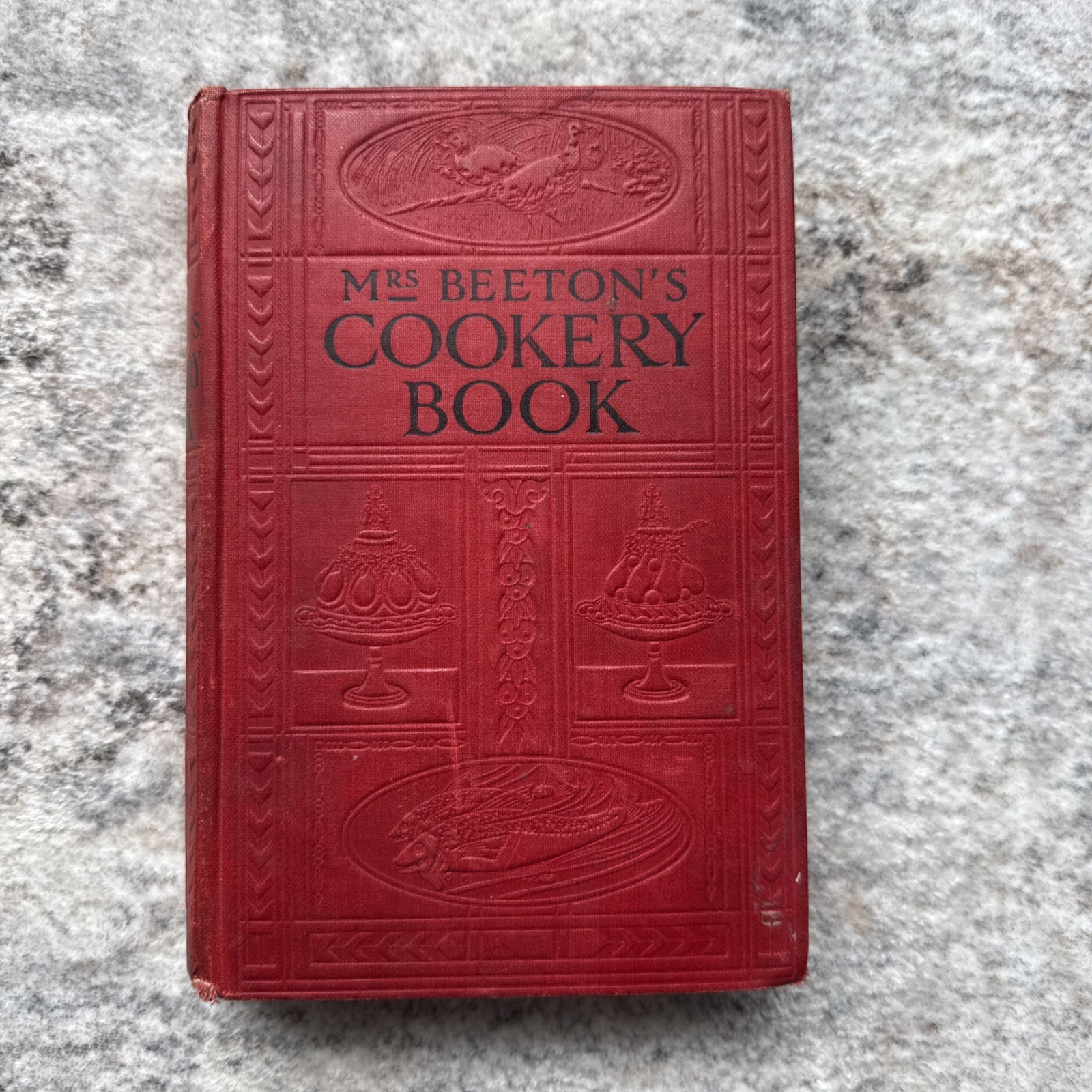 Antique Mrs. Beeton’s Cookery Book Hardback Cover New Edition 1910 Cookbook Nice