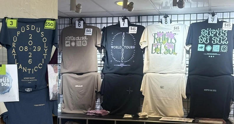 HOT Rufus Du Sol North American Tour 2026 Merch Two Sided T-Shrt reprint