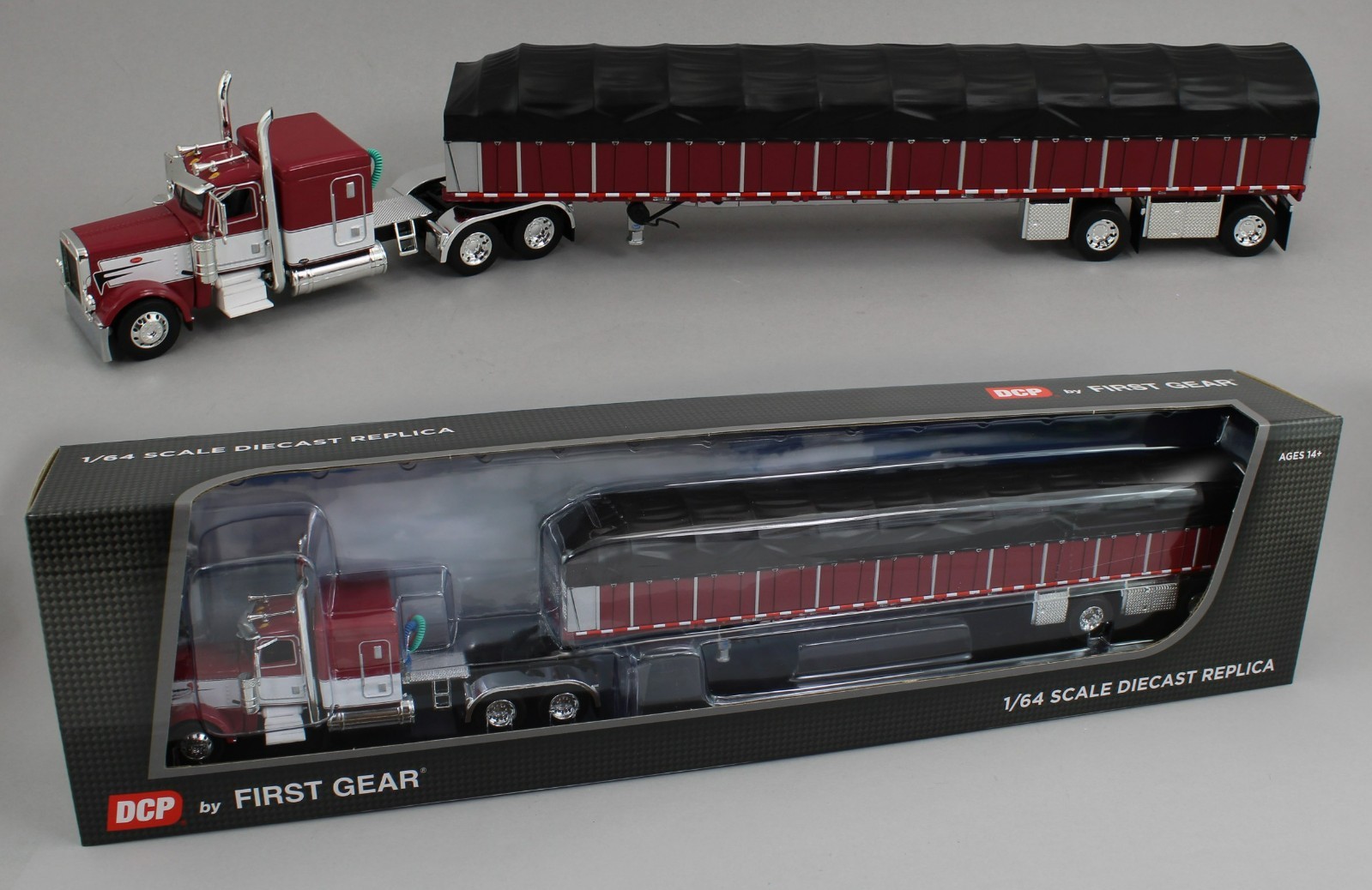 2025 DCP 1:64 *MAROON & WHITE* Peterbilt 389 63\ 2025 DCP 1:64 *MAROON & WHITE* Peterbilt 389 63\