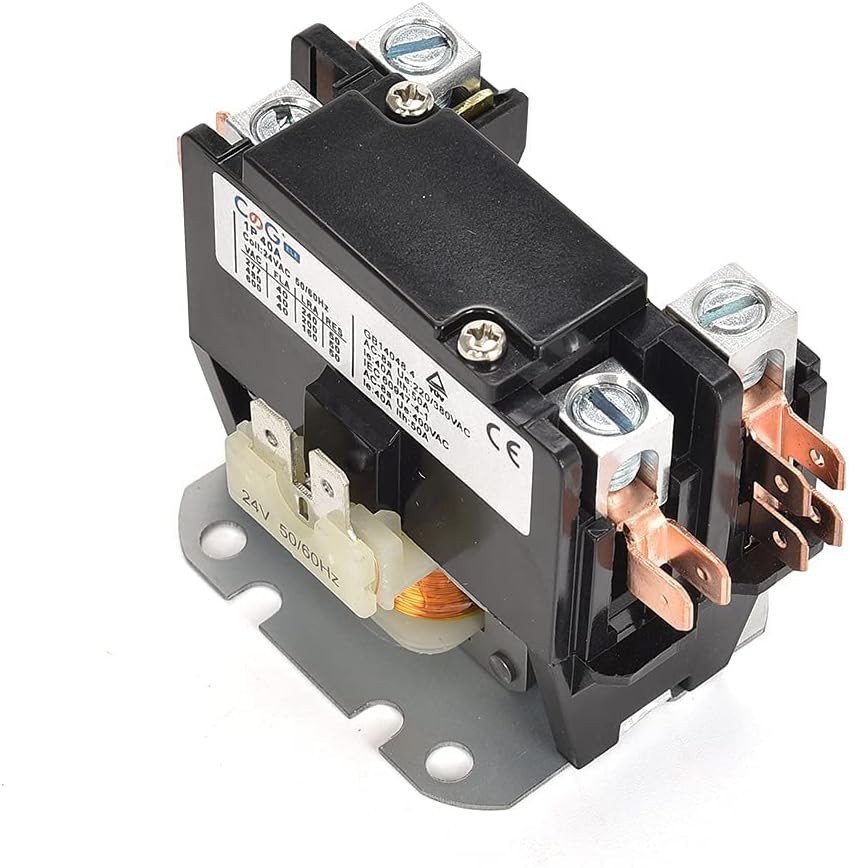 1 Pole Air Conditioner Contactor 40 Amp 24VAC Coil Condenser Contactor...