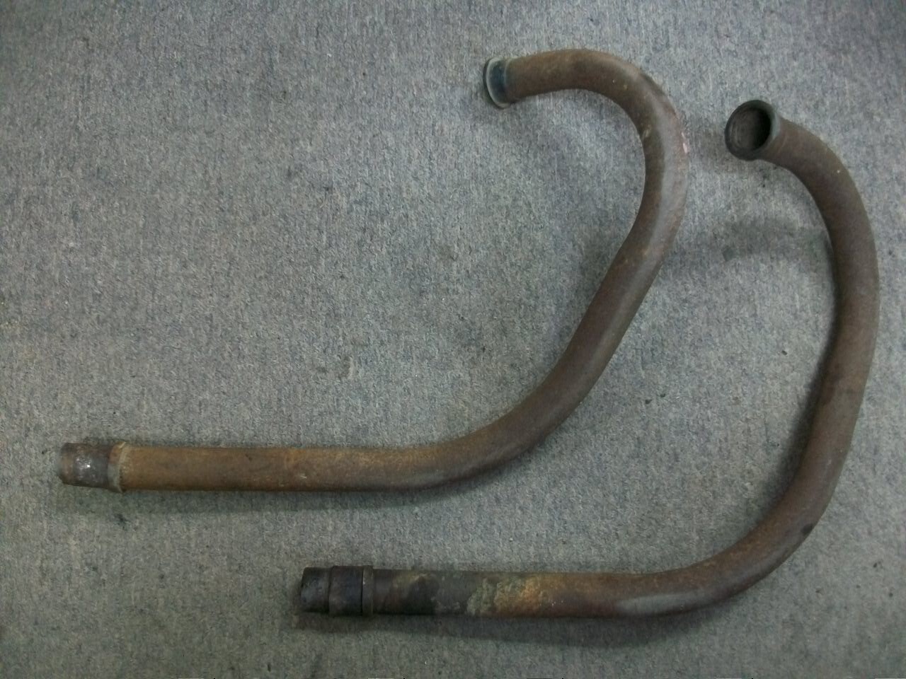 1971 - 1972 Honda SL350 Head Pipes Kick Start Only SL 350 Exhaust Header Vintage 1971 - 1972 Honda SL350 Head Pipes Kick Start Only SL 350 Exhaust Header Vintage