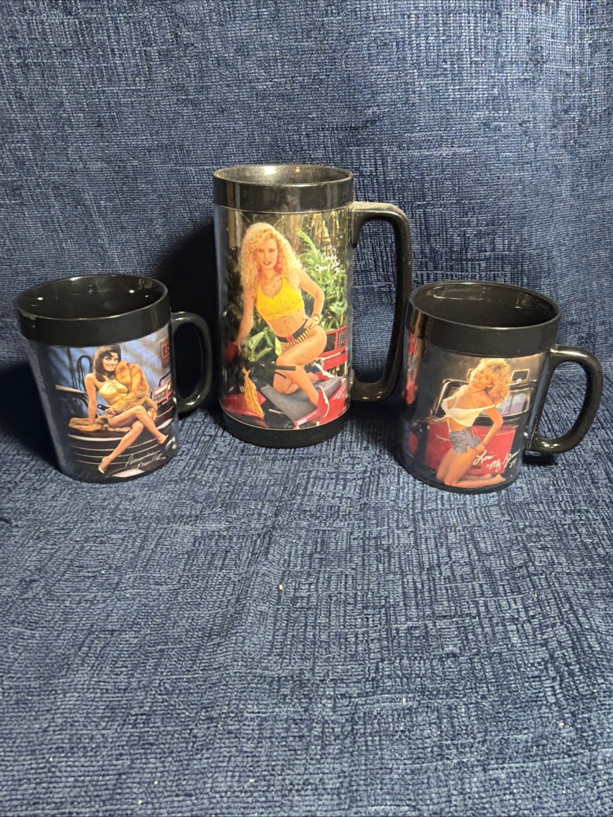 Lot of 3 VTG Snap-On Tool Mate Mugs 1988-90 Pin-Up Girls Plastic Thermo Serve Lot of 3 VTG Snap-On Tool Mate Mugs 1988-90 Pin-Up Girls Plastic Thermo Serve
