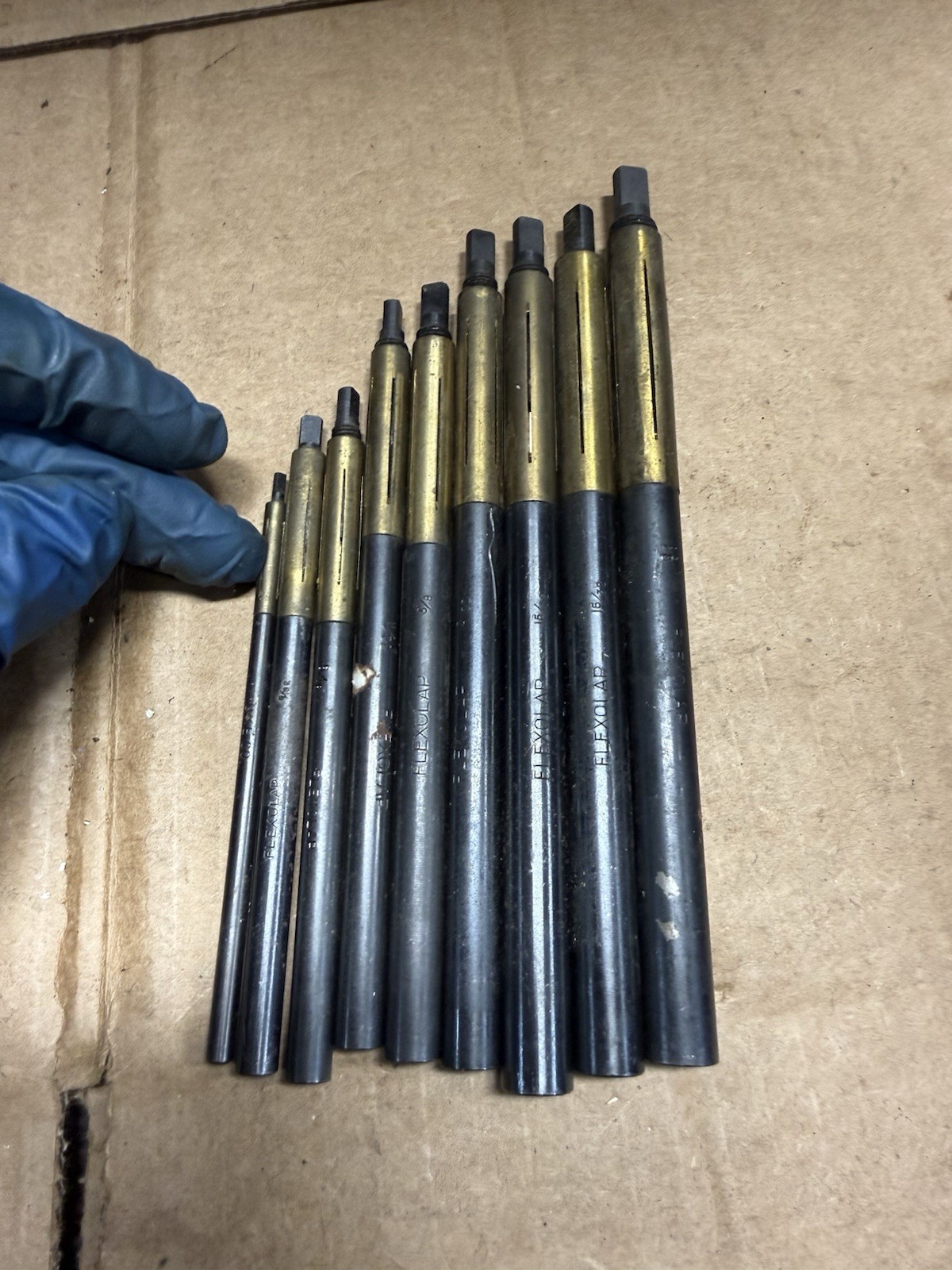 9pc FLEXOLAP Adjustable Barrel Lap Set Machinist Lapping Tools
