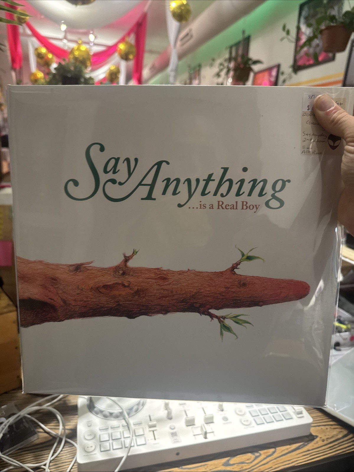 Say Anything Is A Real Boy 2015 Pressing Vg+ Vinyl Record Green Stone
