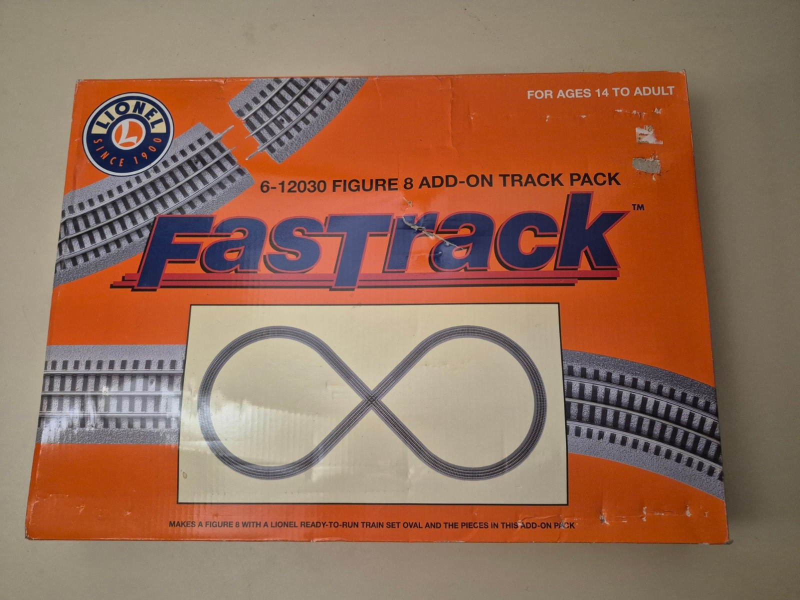 Lionel #12030 Fastrack Figure 8 Add-on Track Pack O Gauge Train Layout Crossover Lionel #12030 Fastrack Figure 8 Add-on Track Pack O Gauge Train Layout Crossover
