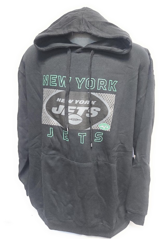 Mens NFL Fanatics New York NY Jets Black Pop Big & Tall Football Pullover Hoodie Mens NFL Fanatics New York NY Jets Black Pop Big & Tall Football Pullover Hoodie