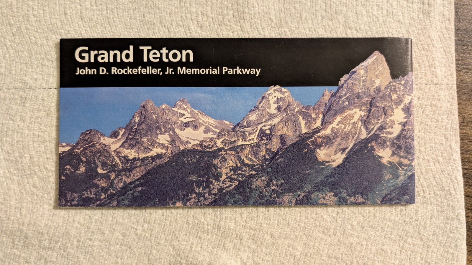 Grand Teton National Park Pocket Map Unigrid Brochure Newest Version NPS 2026