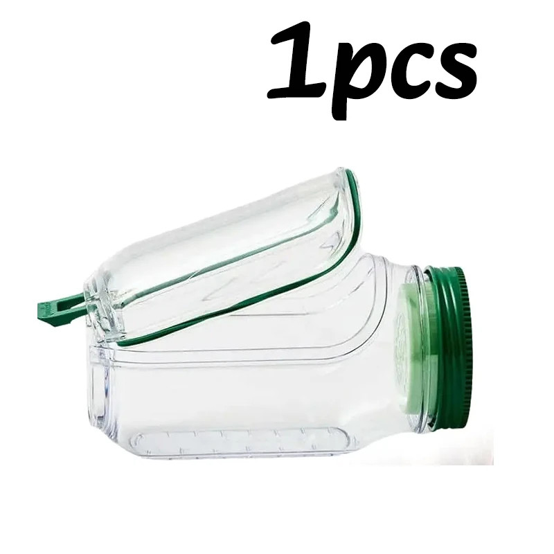 1-4pc Portable Salad Jar Side Open Leak Proof Transparent Food Storage Container