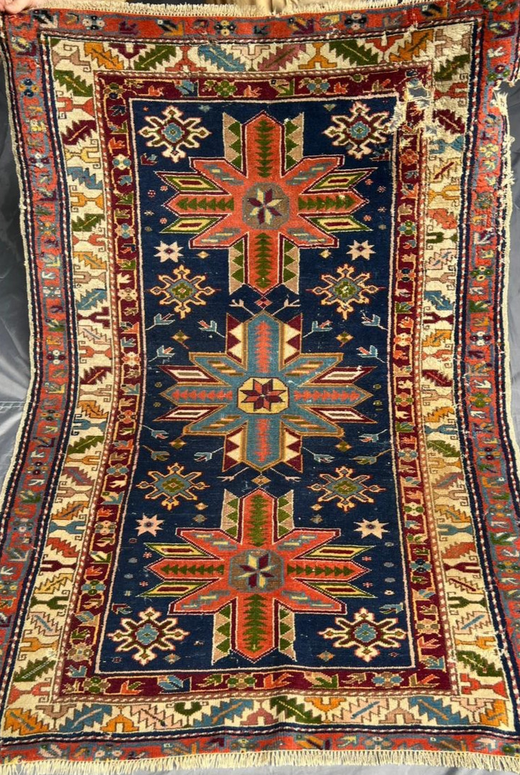 Antique Caucasian Kazak COLLECTORS\' ITEM Fine Quality 4TH QUARTER 19TH CENTURY
