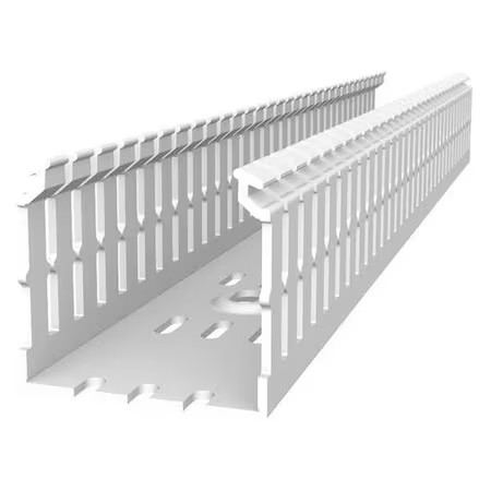 Abb Tyd15x4wpw6 Wiring Duct, Wide Slot Wall, White, 6 Ft. L