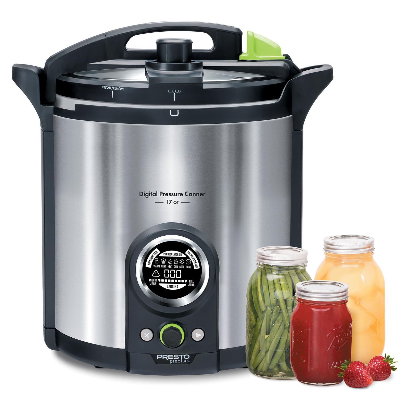 Pressure Canner 17 Quart Digital Stainless Steel Presto 02152 Pressure Canner 17 Quart Digital Stainless Steel Presto 02152