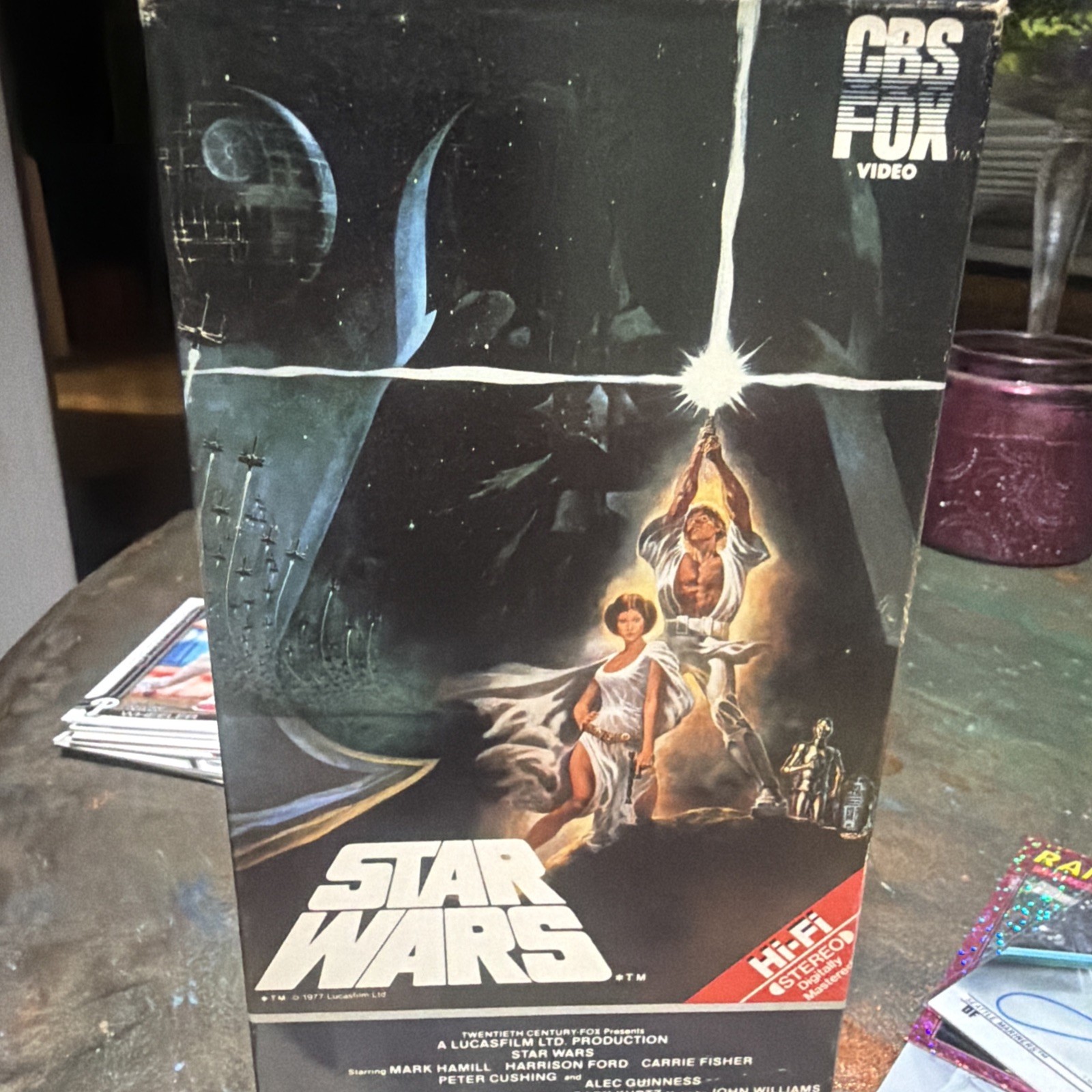 Star Wars VHS 1977 Original Rare 1984 Release CBS FOX Video Tape Hi-Fi Red Label Star Wars VHS 1977 Original Rare 1984 Release CBS FOX Video Tape Hi-Fi Red Label