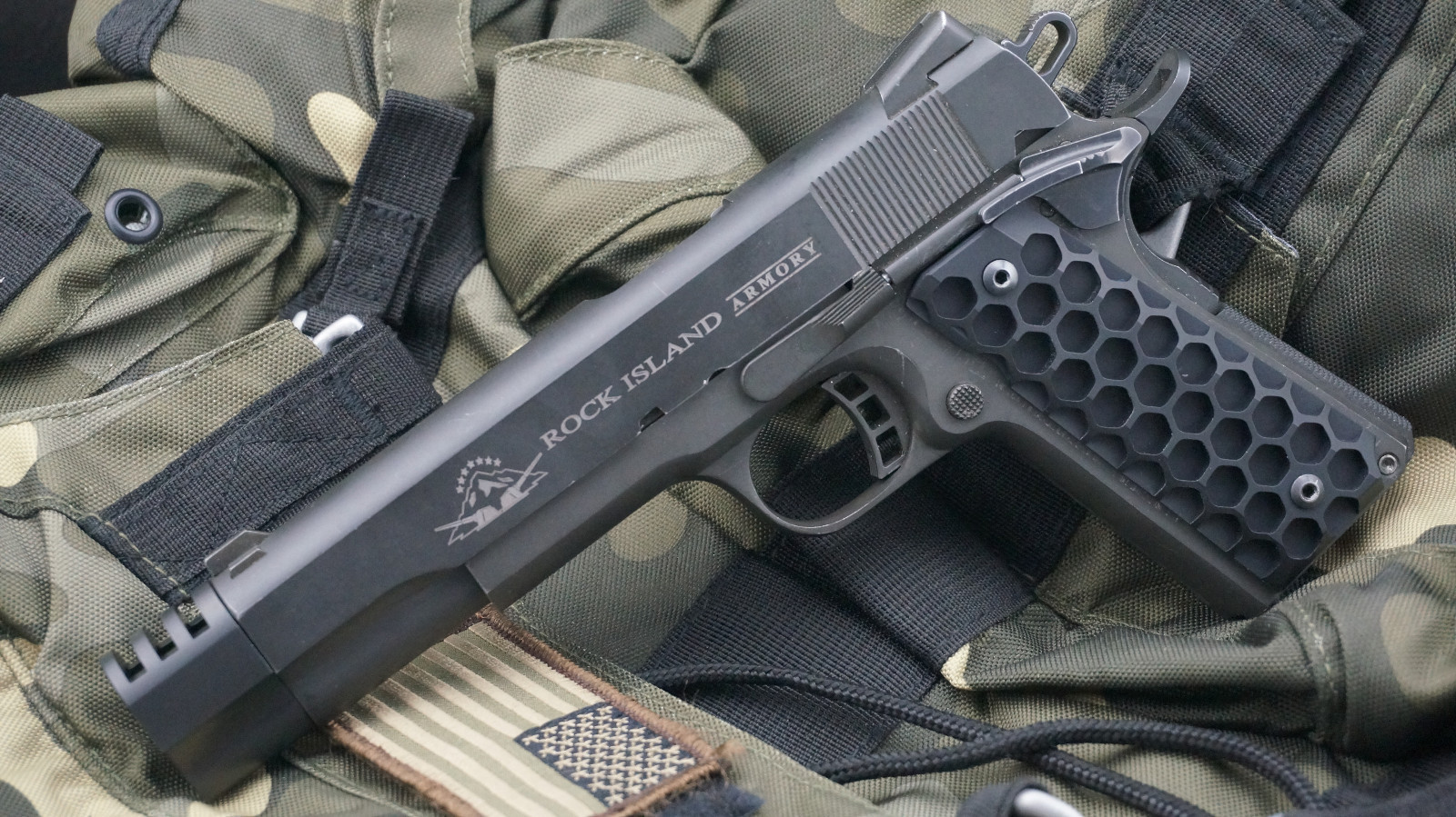 1911 Black Punisher Muzzle Brake and \