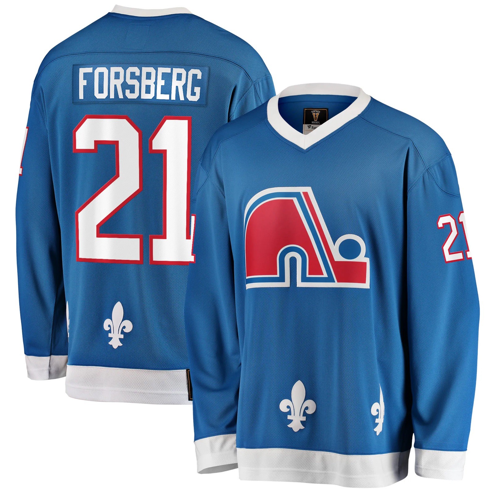 FANATICS NHL Quebec Nordiques Peter Forsberg #21 Hockey Jersey *BRAND NEW*