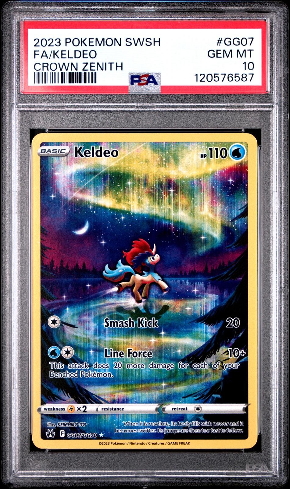 2023 Pokemon Sword And Shield Crown Zenith Fa/Keldeo Crown Zenith PSA 10 #GG07 2023 Pokemon Sword And Shield Crown Zenith Fa/Keldeo Crown Zenith PSA 10 #GG07