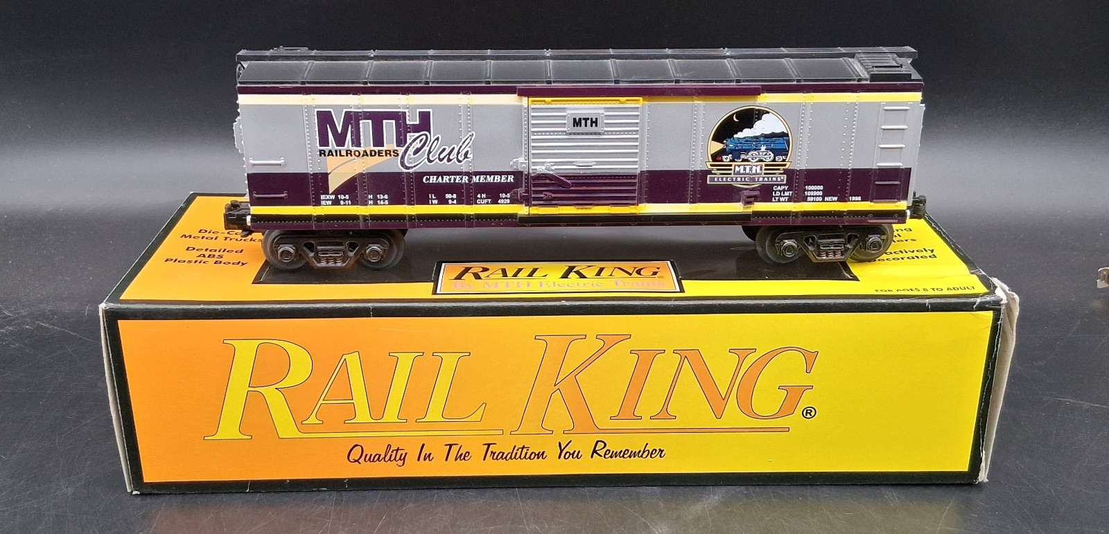 Rail King O Scale MTH Club Boxcar 30-7423 LNIB