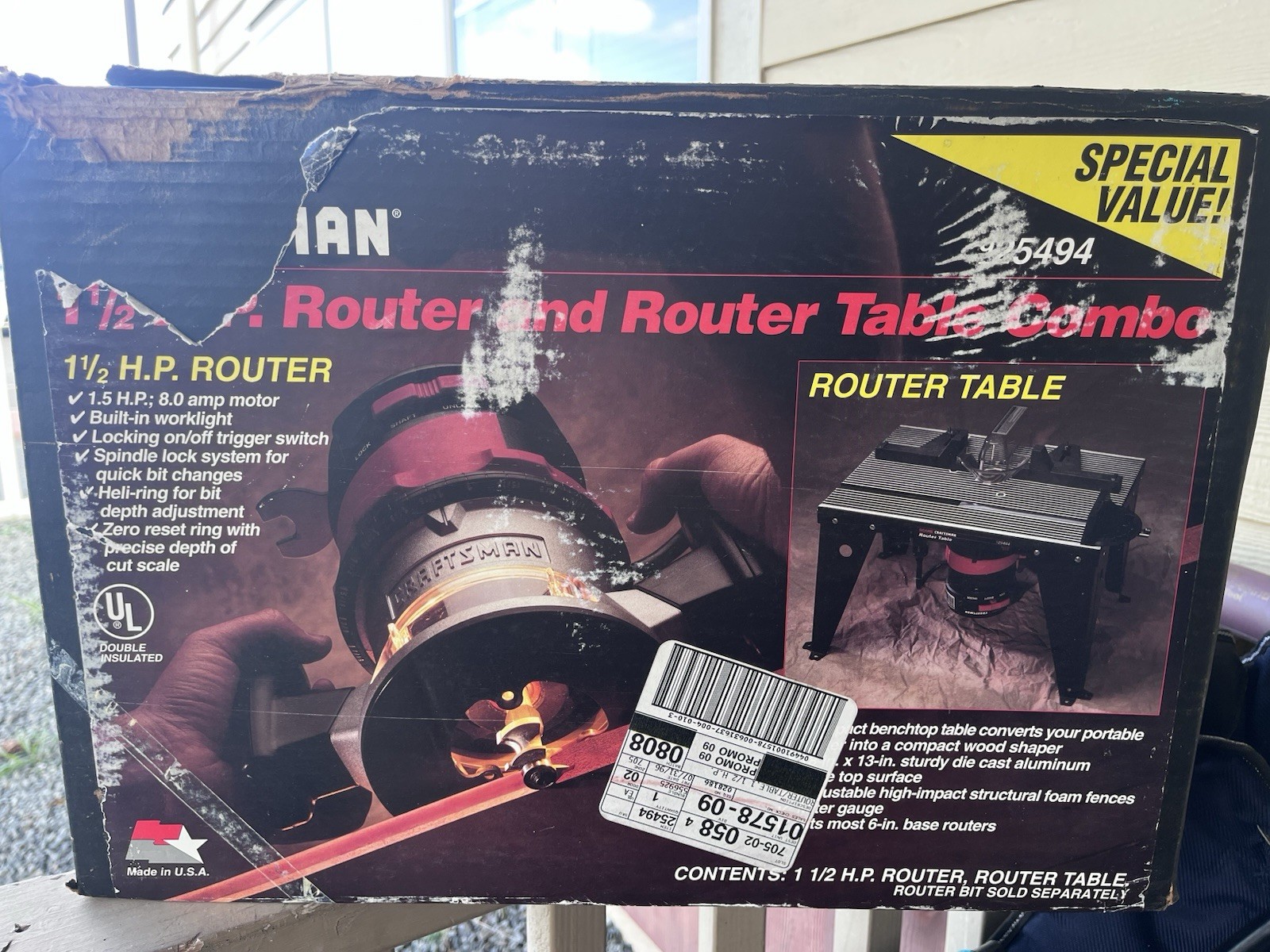 NEW Vintage Craftsman Router and Table Combo 9-25494 USA Made NEW Vintage Craftsman Router and Table Combo 9-25494 USA Made