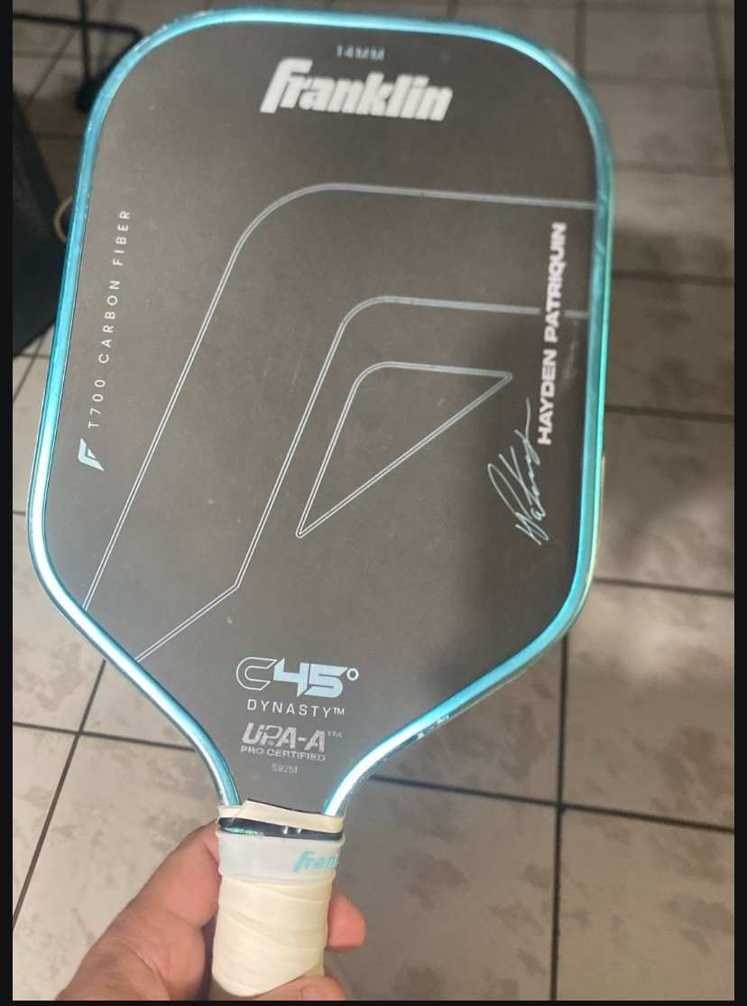 Franklin C45 Dynasty 14mm Carbon Fiber Pickleball Paddle Hayden Patriquin