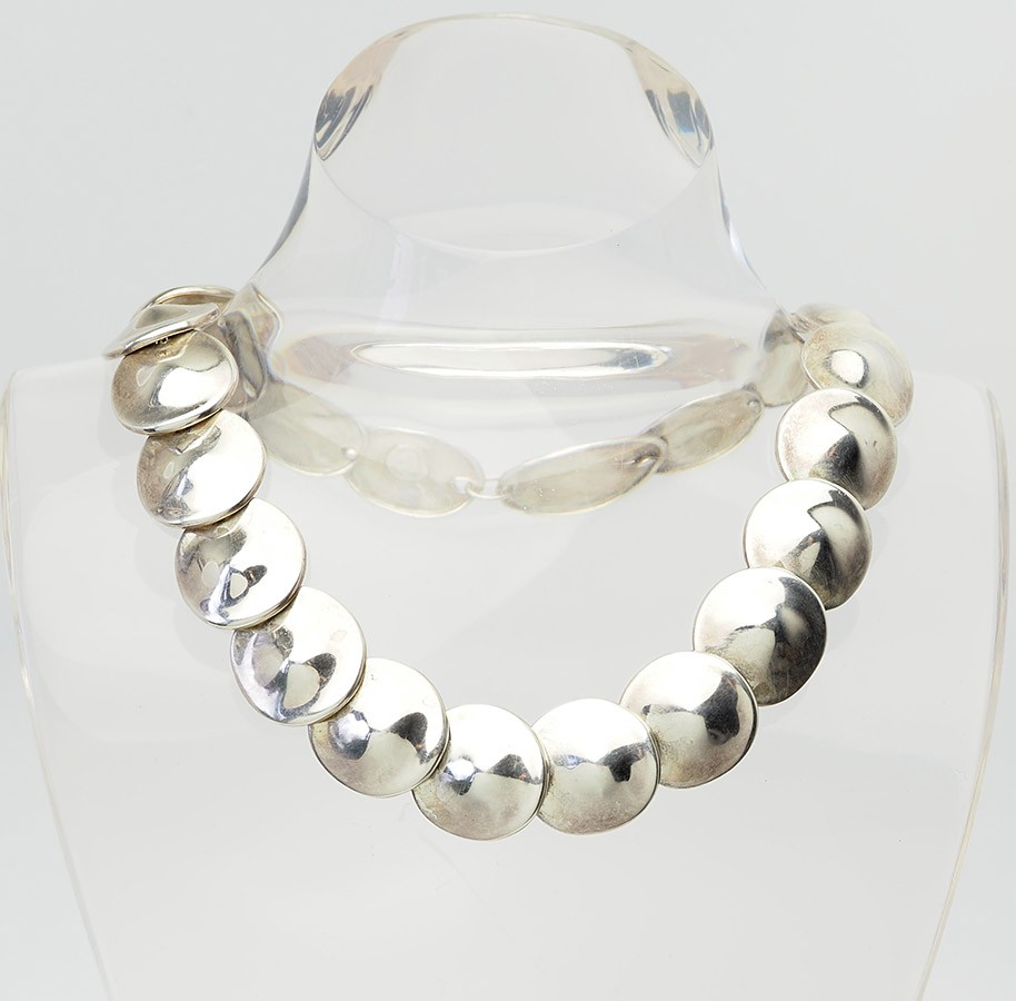 Iconic vintage shield link sterling silver necklace RLM Robert Lee Morris