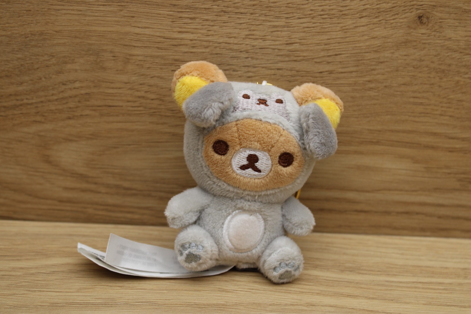 San-X Rilakkuma Koala Costume Mini Plush Keychain Gray Bear Kawaii San-X Rilakkuma Koala Costume Mini Plush Keychain Gray Bear Kawaii