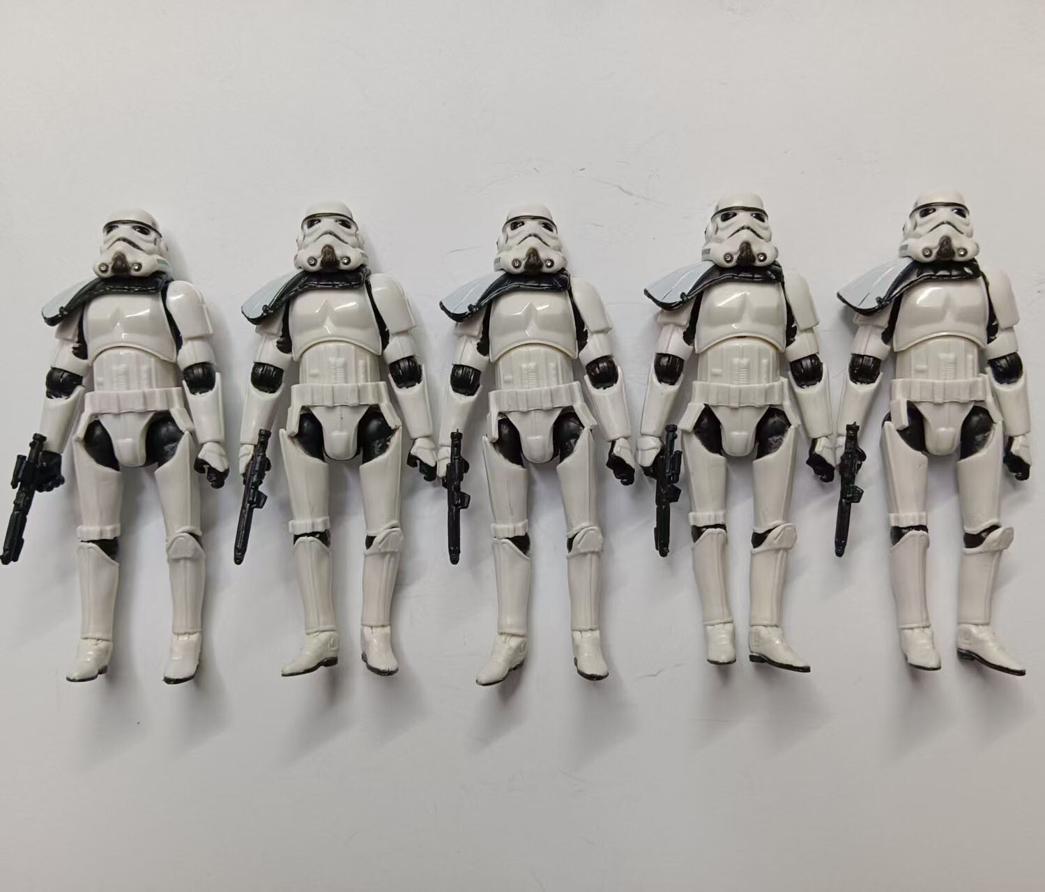 lot of 5 Hasbro Star Wars Stormtroopers  action figure w gun 3.75\