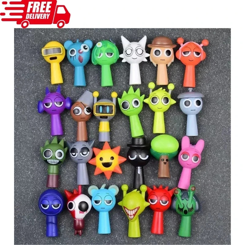 24pcs set Sprunki Model Toy Game Action Figures Toy Birthday Gift 24pcs set Sprunki Model Toy Game Action Figures Toy Birthday Gift