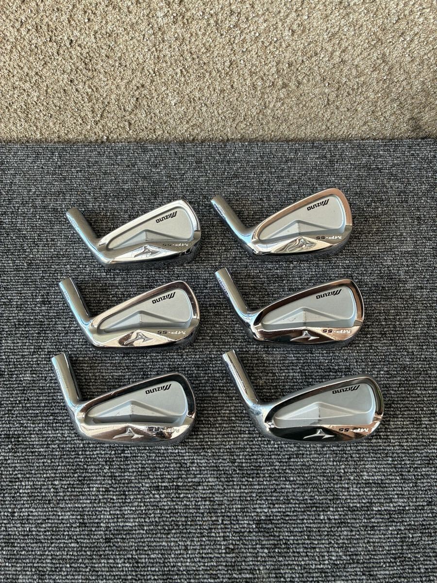 Used Mizuno FORGED MP-55 iron heads #5-Pw 6 pcs