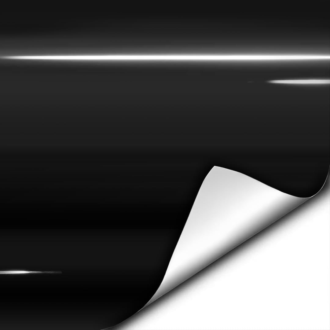 VViViD Gloss Black Vinyl Wrap Adhesive Film Air 1ft x 5ft,
