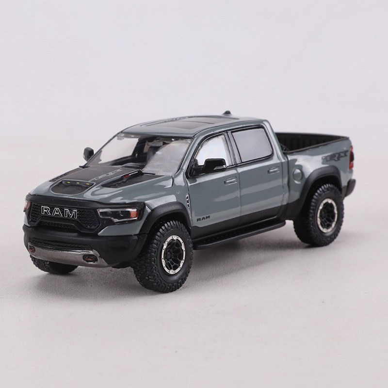 Shadow Pro 1/64 Dodge RAM 1500 TRX Gray Pickup Diecast Car Model