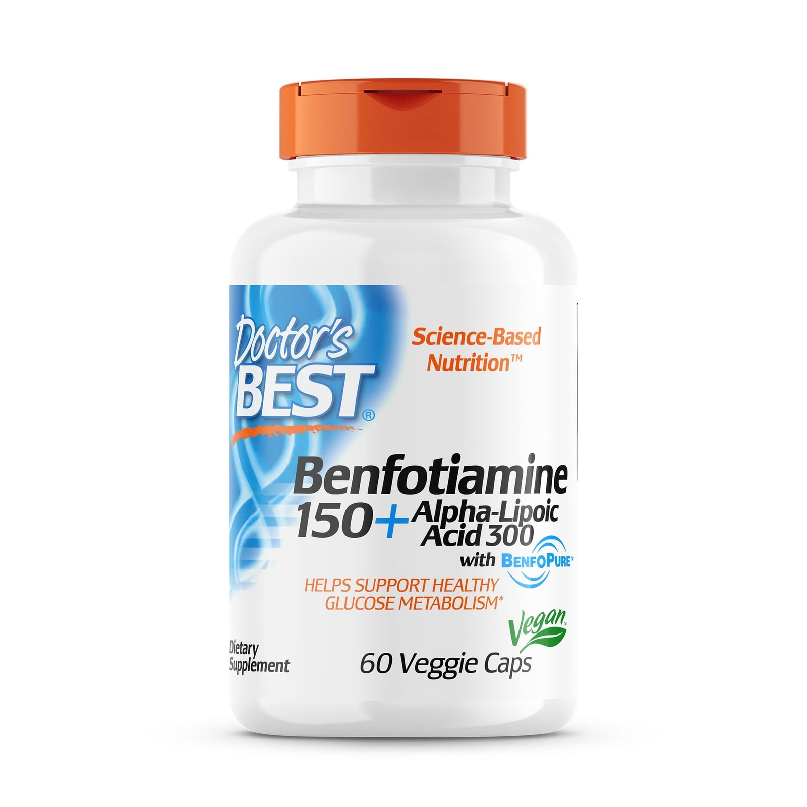 Doctor\'s Best Benfotiamine 150mg Alpha Lipoic Acid 300mg 60 Capsules Doctor\'s Best Benfotiamine 150mg Alpha Lipoic Acid 300mg 60 Capsules