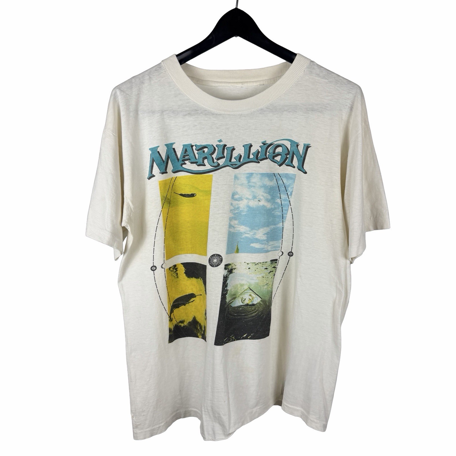 Vintage 1989 Marillion Seasons End Single Stitch Band Graphic Shirt Size L Vintage 1989 Marillion Seasons End Single Stitch Band Graphic Shirt Size L