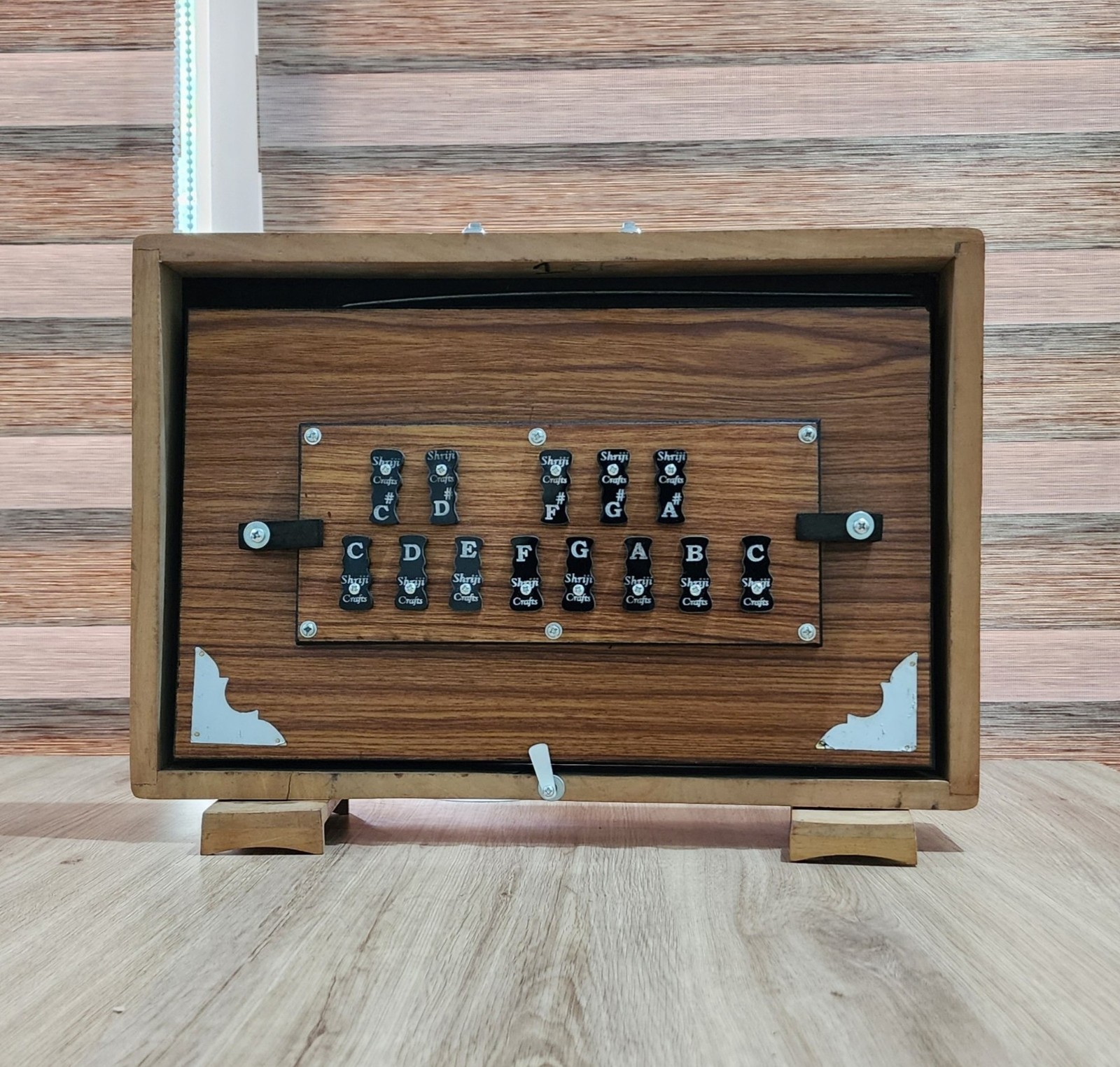 Premium Handcrafted Shruti Box 15″ Wood & ply 440Hz 432Hz C to C Concert Bronze