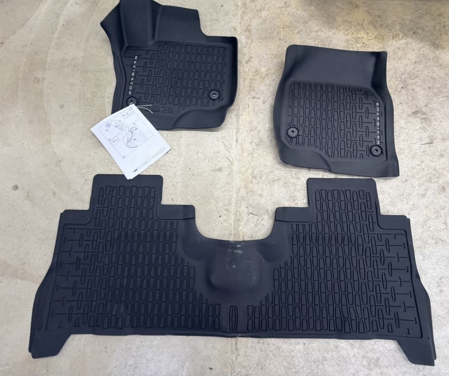 OEM 25-27 Lincoln Navigator All-Weather Floor Mats without 2nd row console (AF) OEM 25-27 Lincoln Navigator All-Weather Floor Mats without 2nd row console (AF)