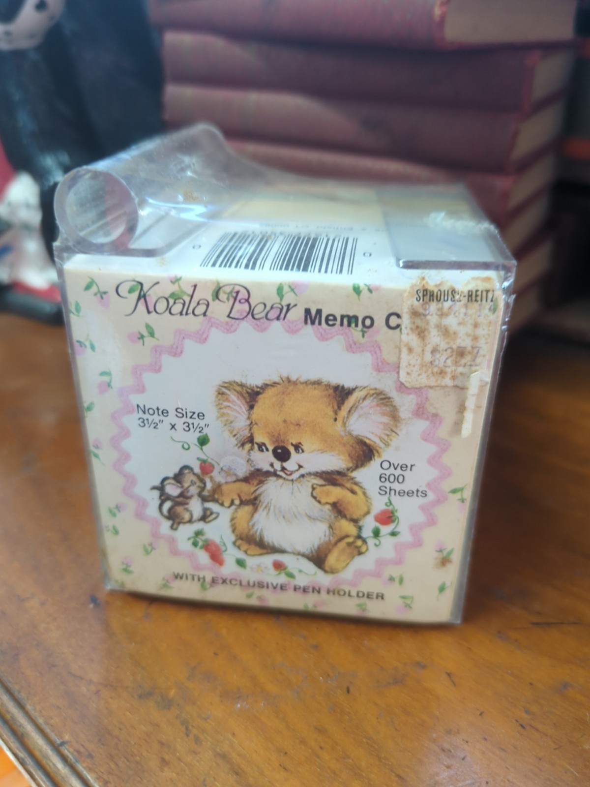 Koala Bear Vintage 1980s Graffiti Memo Pad W Plastic Pen Holder Sealed