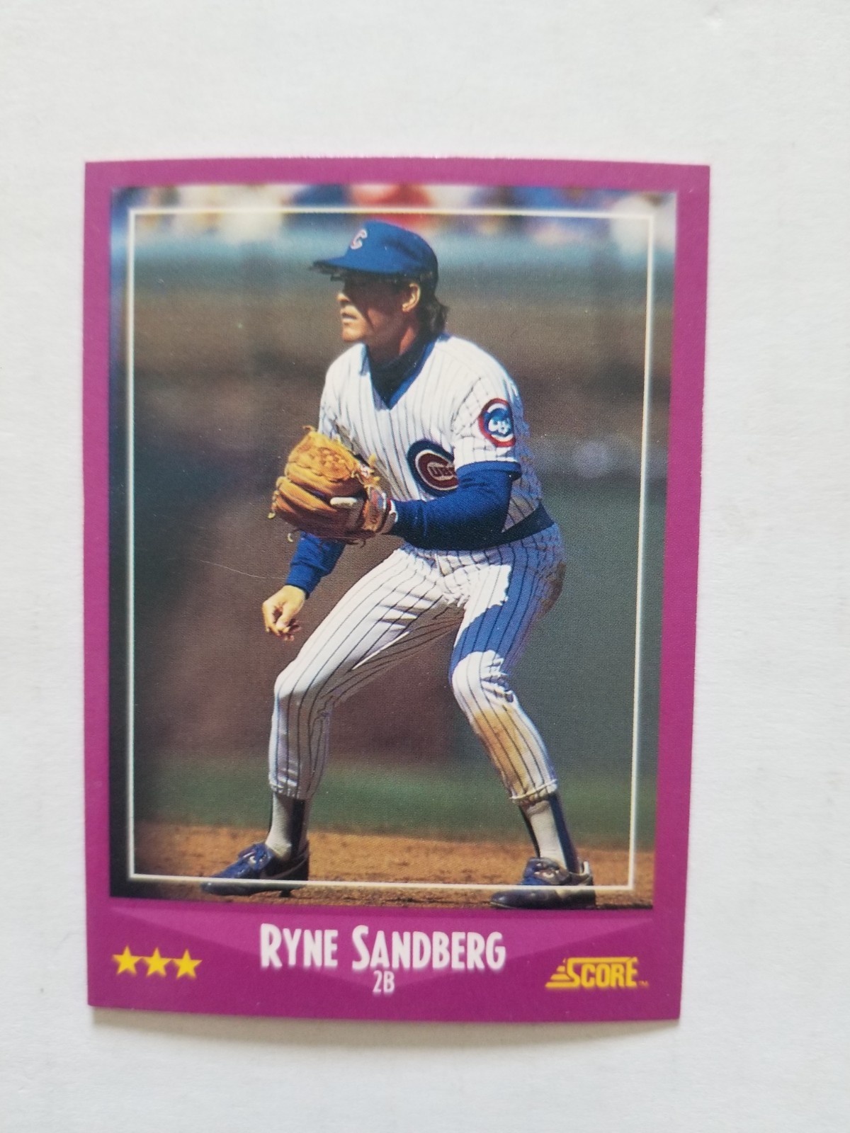 1988 Score Ryne Sandberg Chicago Cubs