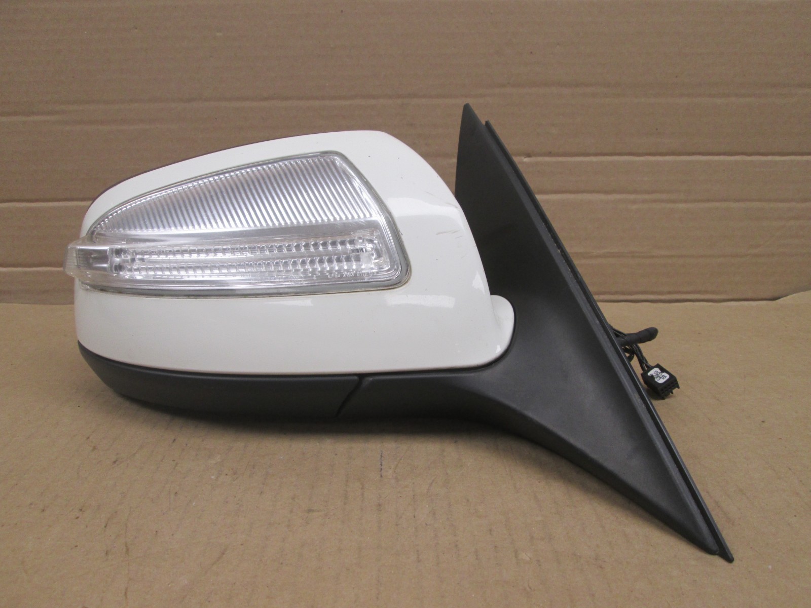 08 09 Mercedes C300 C350 Passenger Side Mirror Rh Blinker Arctic White