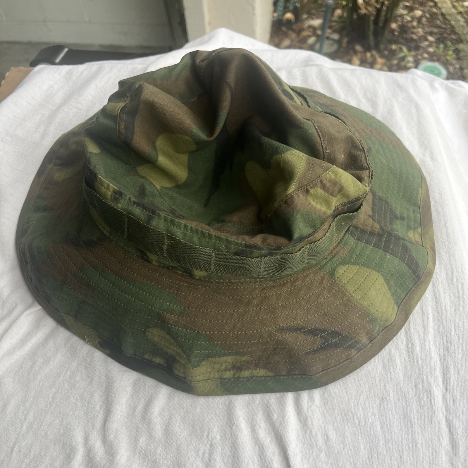 RARE 60's Vietnam War US Army ERDL Boonie Hat Original Issue 7 5/8 7 3/4 Large